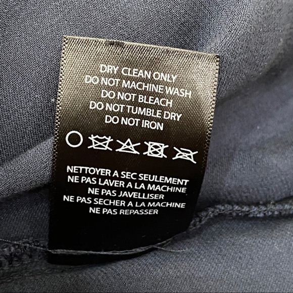 Obey Navy Embroidered Plunge Slip Dress S - Picture 10 of 12